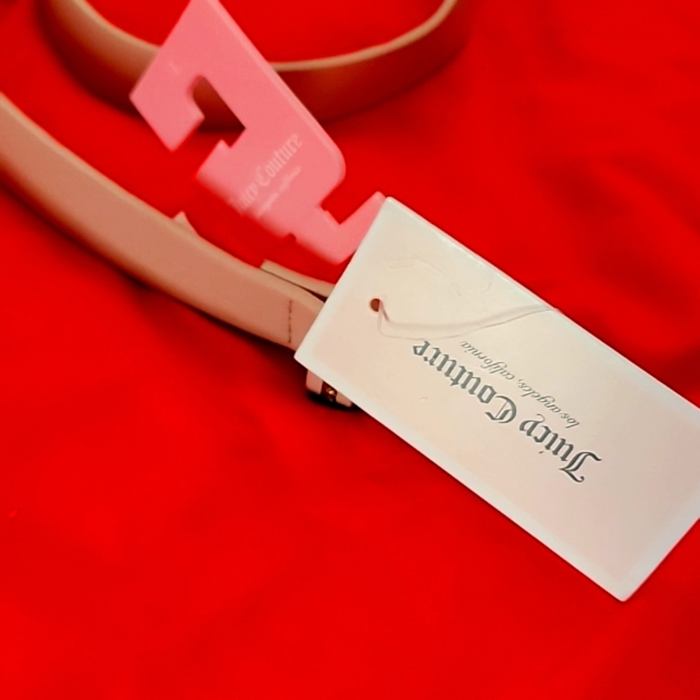 Juicy Couture Belt Soft Rose NWT Large